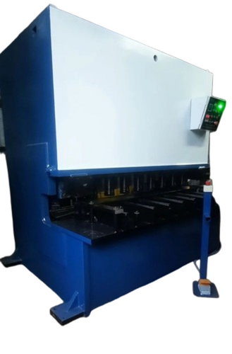 Blue Hydraulic Shearing Machine - Automatic Grade: Automatic