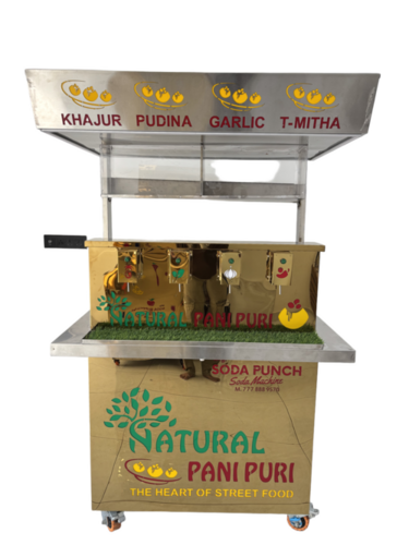 Golden Natural 6 Nozzle Panipuri Counter - Capacity: 1000 Pcs/Hr
