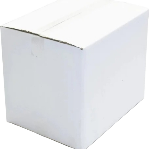 Plain Regular White Corrugated Box - Shape: Rectangle