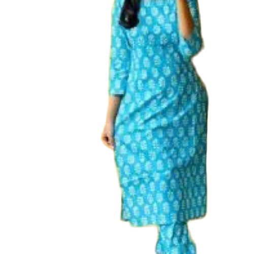 Cotton Printed Kurti Pant Set