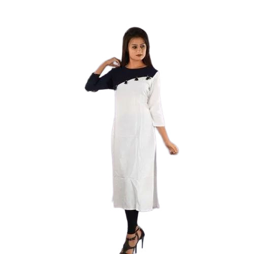 Fancy Rayon Kurti - Design: Standard