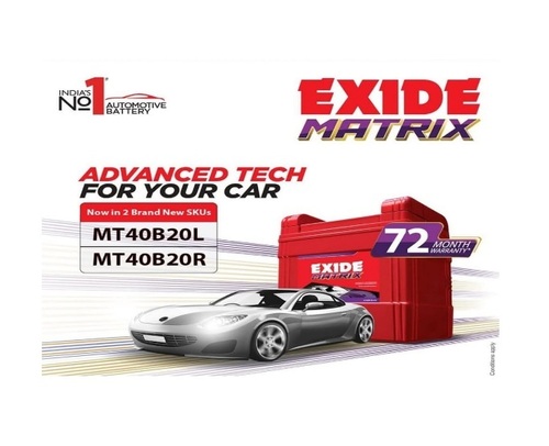 Exide Matrix Automobile Battery - Color: Red