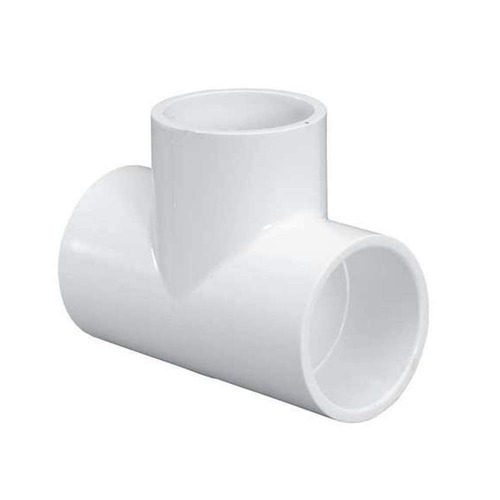 1/4 Inch Upvc Pipe Fitting Tee - Color: White