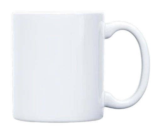 Plain White Ceramic Coffee Mug