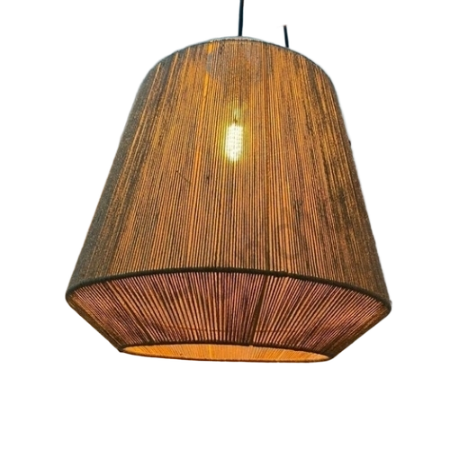 Bamboo Ama1012 Hanging Jute Lamp