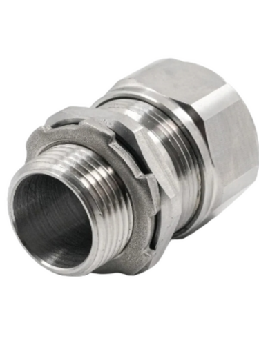 Cable Glands - Stainless Steel, Silver, Round Solid Conductor | Durable, Fine Finished, Industrial Use, 6 Month Warranty
