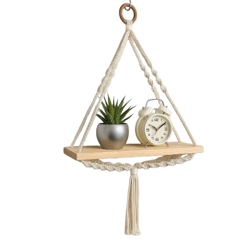 Wall Hanging Shelf Woven Home Decor
