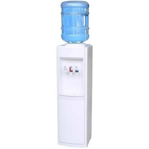 Water Cooler Dispenser - Plastic White Hot & Cold | Modern Design 2 Years Warranty