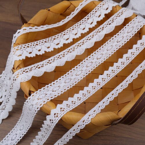 White Fabric Ribbon Lace
