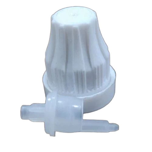18Mm Pp Seal Cap With Plug Dropper Set - Color: White