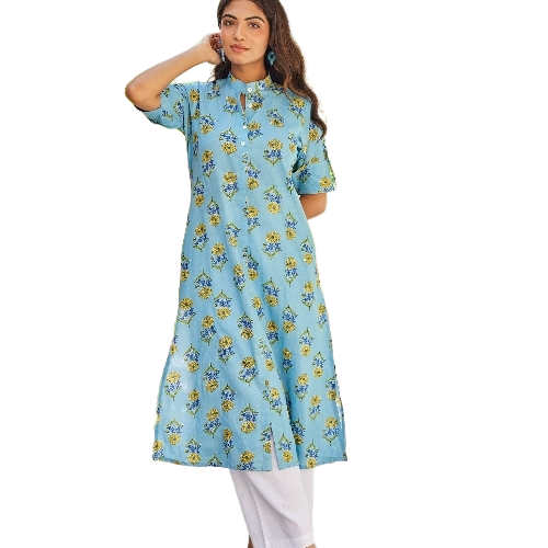 Elegant Design Printed Ladies Kurti