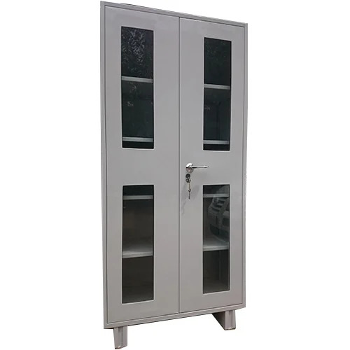 Metal Steel Office Glass Door Almirah