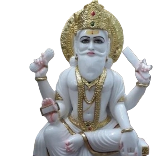 Vishwakarma God Marble Statue 