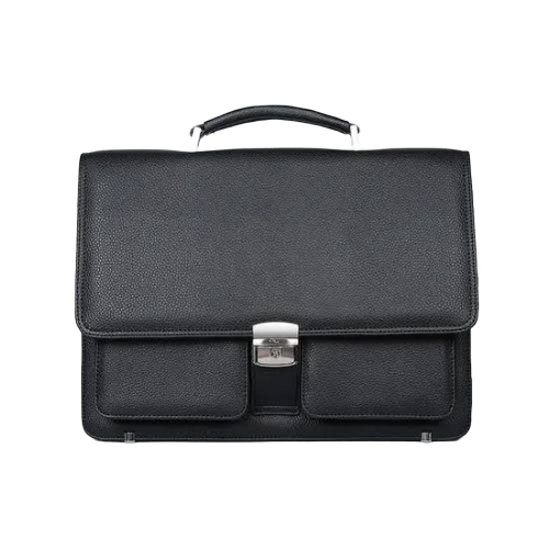 Black Office Leather Bag