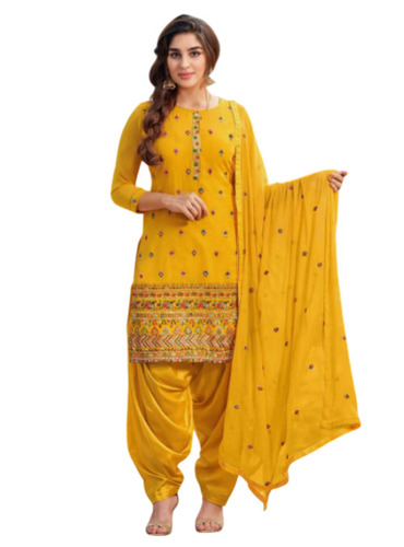 Designer Patiala Suits - Cotton, Customized Size, Multiple Colors | Light Weight, Breathable, Washable