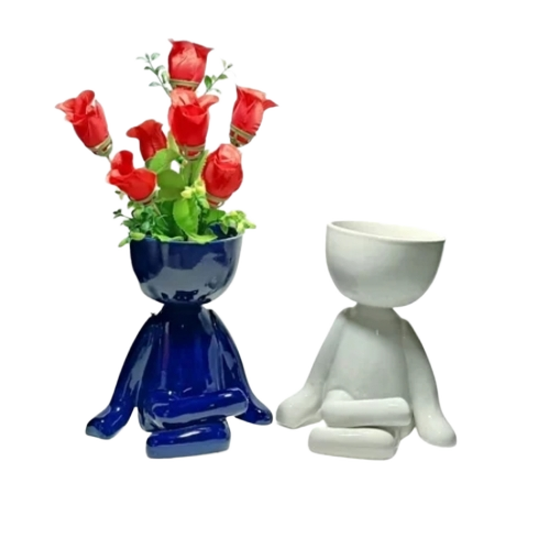 Sitting Yoga Decorative Planters
