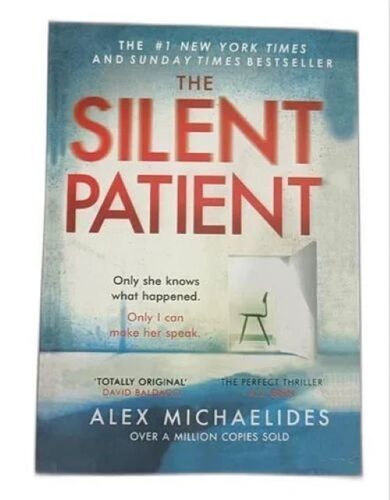 The Silent Patient Novel Book - Perfect Bound, Fiction Books | Psychological Thriller, Suspense, Dark Atmosphere, Twisted Plot, Crime Mystery