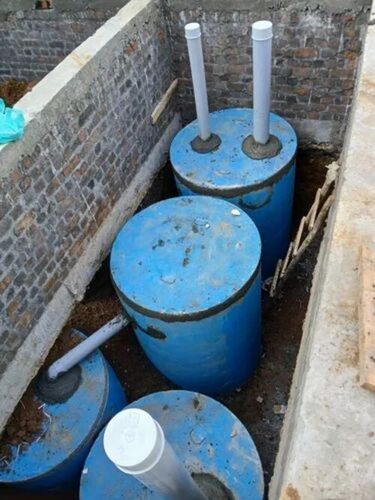 Blue Rcc Septic Tank