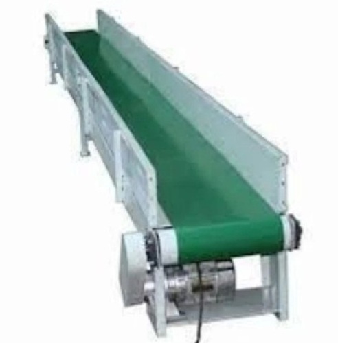 Cast Iron Conveyer Belt - CI Standard Size White and Green 220-440V | Low Maintenance Material Handling Industrial Use