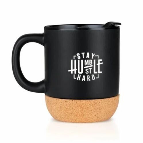 300Ml Designer Ceramic Coffee Mug - Color: Black