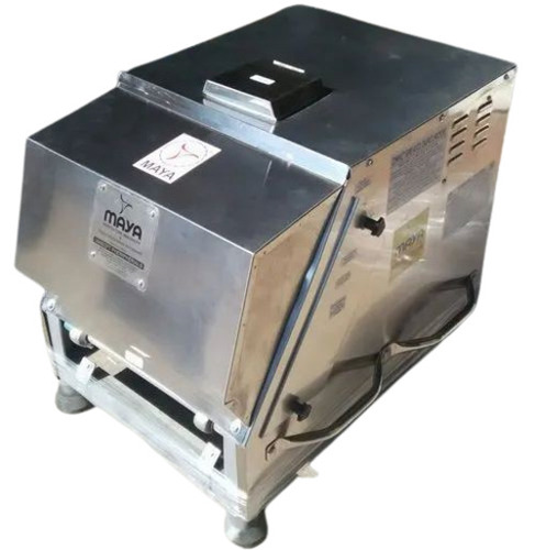 Chapati Pressing Machine - Color: Silver