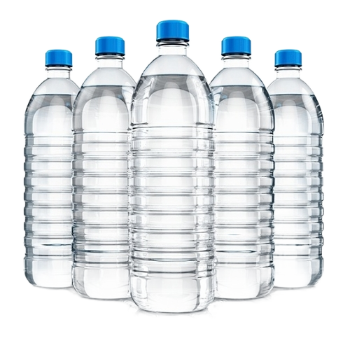 Plastic Water Bottles - Plastic, Various Sizes, Transparent | Durable, Leak-Proof, Fine Finished, Screw Cap