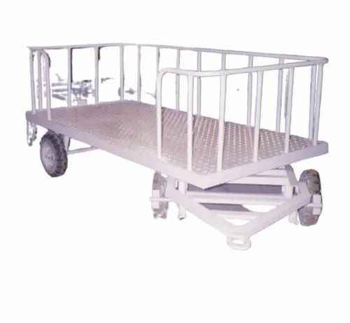 White Luggage Cart
