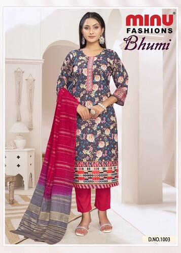 Cotton Stitched Salwar Suit Bhumi (Minu Suits) - Color: All Color