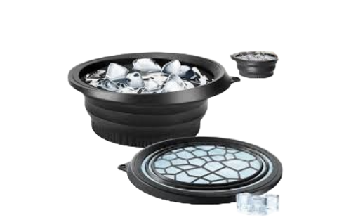 Face Bowl for Ice with Built-in Icetray