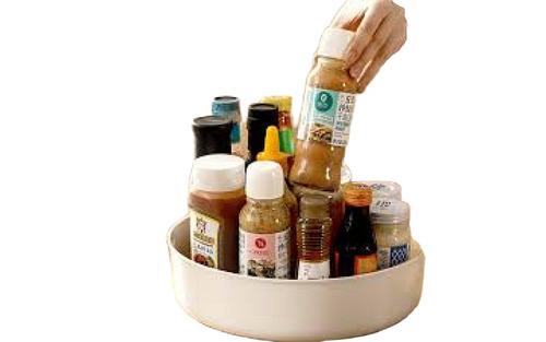 360 Degree Rotating Kitchen Organizer Tray