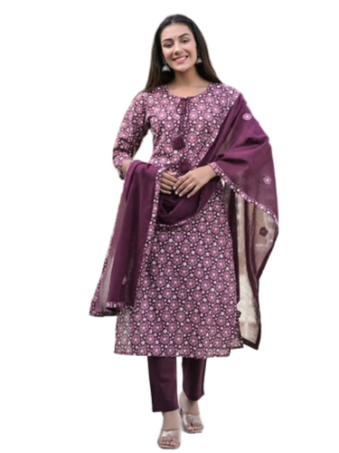 Soft Fabric Ladies Printed Suit - Material: Women Suwomen Suitwomen Suitit