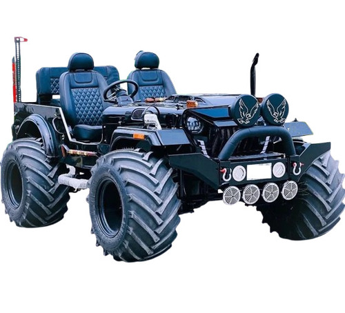 Fully Customized Willys Modified Jeep - Color: Black