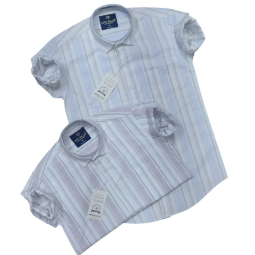 Men Strip Cotton Shirt