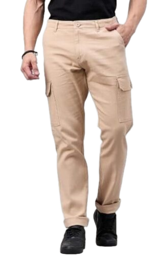 Casual Jeans Pants - Cotton, Cream, Men, Breathable, Anti Pilling, Quick Dry, Soft Texture