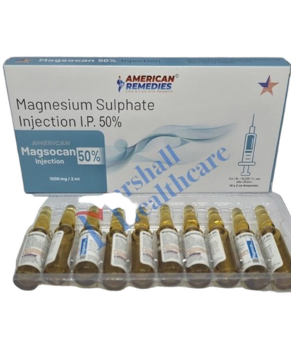 Magnesium Sulphate Injection 50% - Place Of Origin: India