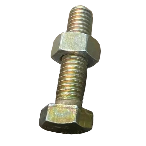 8 Mm Mild Steel Bolt Nut - Color: Golden