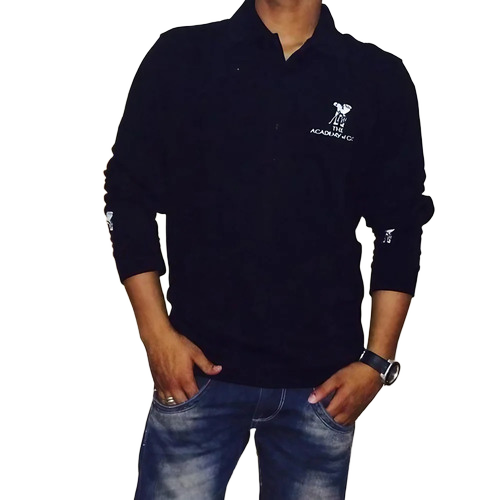 Black Cotton Full Slevees T Shirts