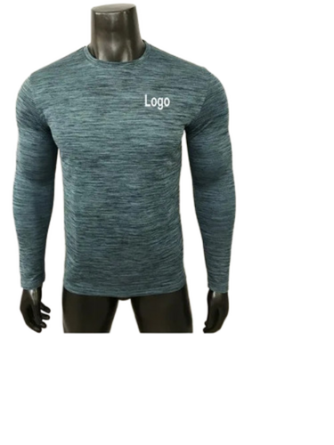 Full Sleeves Polyester Men T Shirt