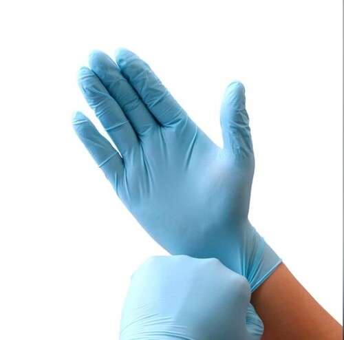 Nitrile Medical Examination Powder Free Gloves - Color: Blue