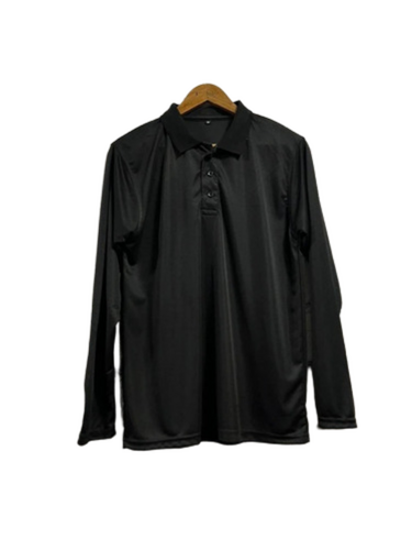 Regular Fit Polyester Polo Neck T Shirt (Color Block)