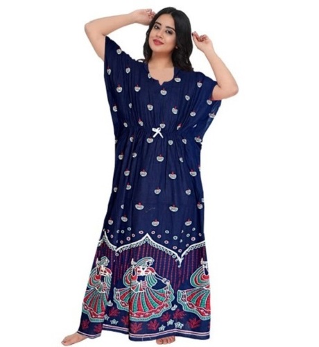 Women Nighty - Design: Boat Shapes