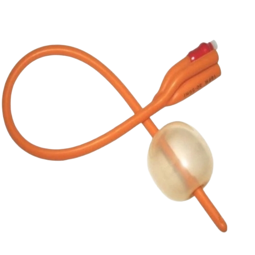 3 Way Foley Balloon Catheter - Color: Orange