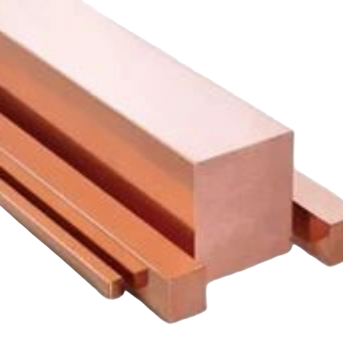 Copper Square Bar - Finish: Fine Finish