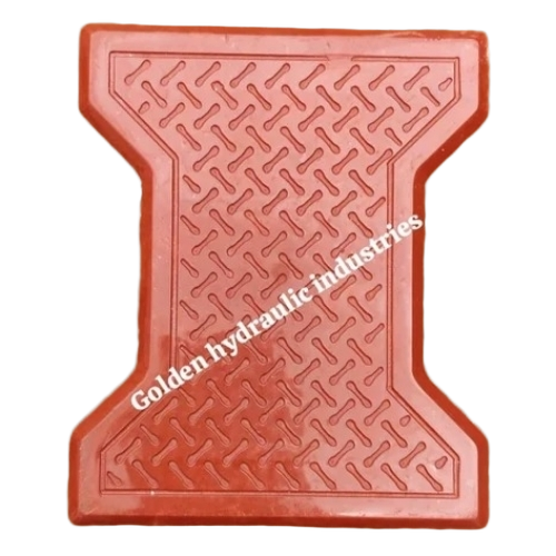 I Shape Plastic Paver Mould - Color: Red