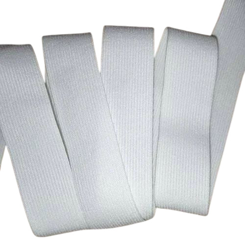 Knitted Elastic Tape - Color: White