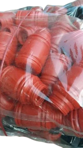 Red Plastic Pet Jar - Hardness: Rigid