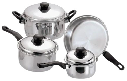 Stainless Steel Induction Base Cooking Pot With Lid