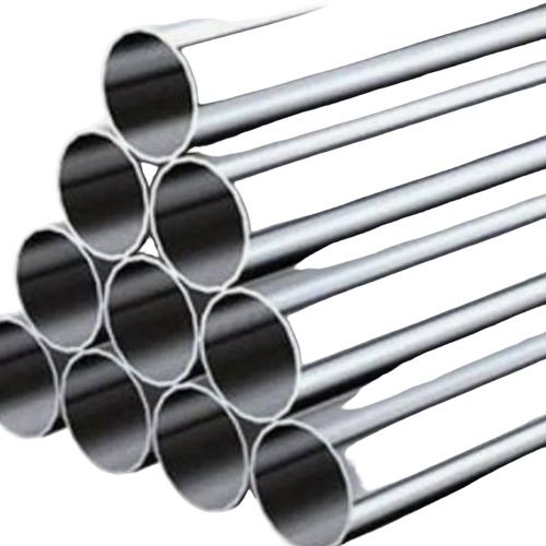 Stainless Steel Round Pipes - 6-12 Meter, Silver, Polished | Corrosion Resistant, Durable, Hot Rolled