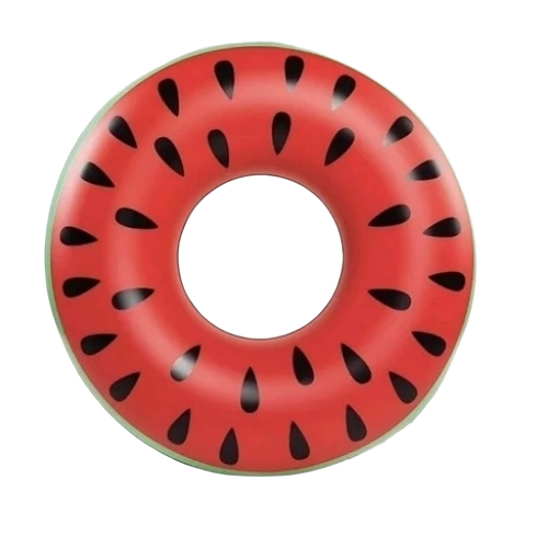 Watermelon Shape Swimming Tube Ring - Material: Plastic