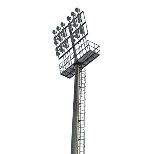 Stadium High Mast Light Pole - Color: Silver